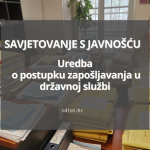 Revidiranje mjera aktivne politike zapošljavanja i e-savjetovanje o Uredbi o postupku zapošljavanja u državnoj službi